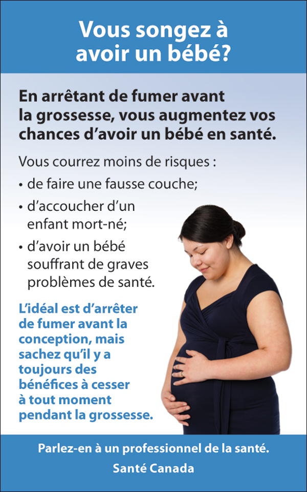 Quitting - interior message, pregnancy - fr